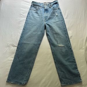 Levi’s ribcage straight ankle jeans